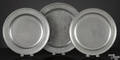 Two Philadelphia pewter plates early 19th c