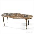 Ormolu and Agate Coffee Table