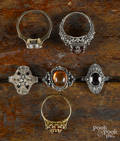 Six antique rings