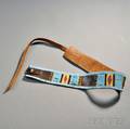 PlainsPlateau Beaded and Tacked Commercial Leather Panel Belt