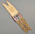 Plains Cree Beaded Hide Pipe Bag