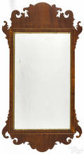 Chippendale mahogany looking glass ca 1800