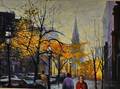 Curtis Rosser American 19272005 Autumn on Newbury Street