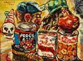 Phillip Sherrod American b 1935 Us Behind the Cans