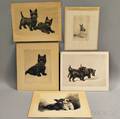 Group of Scottie Dog Prints Marguerite Kirmse American 18851954 Seeing Things