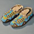 Lakota Beaded Hide Moccasins