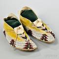 Apache Beaded Hide Moccasins