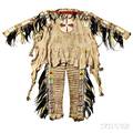 Rare and Important Blackfeet Chiefs Shirt and Leggings