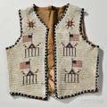 Lakota Beaded Hide Mans Vest