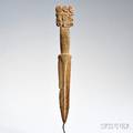 Northwest Coast Carved Whale Bone Dagger