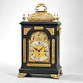 Ebonized Quarterhour Chiming Bracket Clock