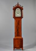 New England Mahogany Tall Clock