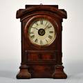 Seth Thomas Mahogany Arch Top Mantel Clock with Alarm