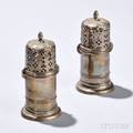 Two English Sterling Silver Casters