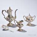 Fourpiece Stieff Sterling Silver Tea Service