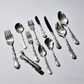 Gorham Strasbourg Pattern Sterling Silver Flatware Service