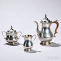 Threepiece Gorham Sterling Silver Coffee Service