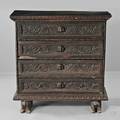 Renaissance Carved Walnut Chest
