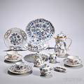 Meissen Porcelain Blue Onion Partial Luncheon Set