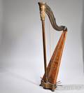 French Parcelgiltwood Harp