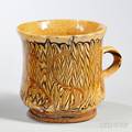 Staffordshire Combed Slipware Drinking Cup