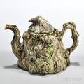 Leadglazed Tree Bole Teapot and Cover