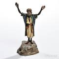 Franz Bergmann Coldpainted Bronze Figure of a Praying Man