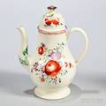 Creamware Coffeepot and Cover