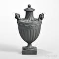 Wedgwood  Bentley Black Basalt Vase and Cover