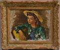 Robert Philipp American 18951981 Young Woman with Yellow Hat