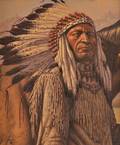 Fred Duran American 19431997 American Indian Chief