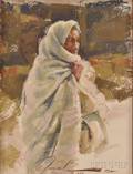 Ramon Kelley American b 1939 Woman in a White Robe