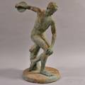 Patinated Metal Discobolus Figure