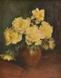 Continental School 20th Century Still Life with White Peonies