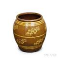 Large Brownglazed Stoneware Jar