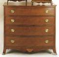 New England Hepplewhite mahogany chest of drawers ca 1815