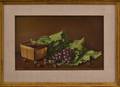 Attributed to Clare Hunting American 20th Century Still Life with Raspberries Spilled from a Box