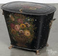 Victorian painted coal scuttle