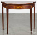 Federal style inlaid mahogany card table