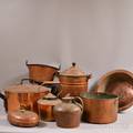 Eight Copper Cooking Items