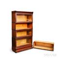 Macey Graduated Fourstack Oak Barrister Bookcase