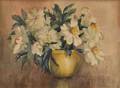 American School 20th Century White Flowers in a Vase