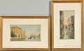 Alberto Trevisan Italian 19191978 Two Views of Venice View from Ponte dellAccademia