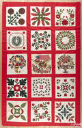 Fifteen Baltimore album quilt squares mid 19th c