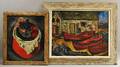 Esther Estelle Pressoir American 19051986 Two Framed Works Still Life with Fruit