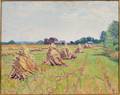 Attributed to William R Watson American 18811968 Haystacks and Barns