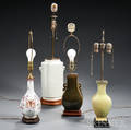Four Ceramic Vase Lamps