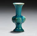 Turquoise Blueglazed Pottery Vase