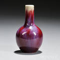 Mottled Oxblood Porcelain Vase