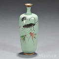 Cloisonne Vase with Insects